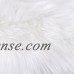 Deluxe Super Soft Faux Sheepskin Fur Chair Couch Cover Area Rug For Bedroom Floor Sofa Living Room 2 x 3 Feet Black Color   